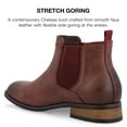 thumbnail image 6 of Vance Co. Mens Landon Wide Width Tru Comfort Foam Pull-on Round Toe Chelsea Boot, 6 of 8