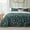 03 - Emerald, variant on 3-Piece Queen Sage Green Reversible Floral Comforter Set, Soft Botanical Bedding with 1 Comforter & 2 Pillow Shams