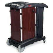 Rubbermaid Commercial Products Deluxe Paneled Compact Housekeeping Utility Cart