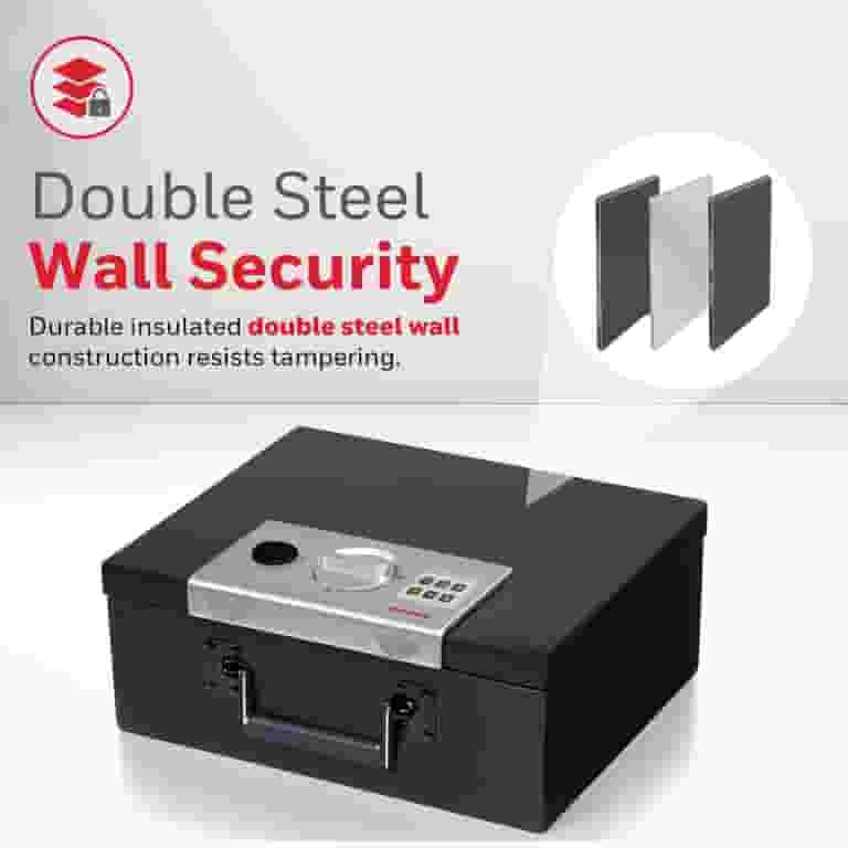 Honeywell Fireproof Small Home Safety Box, Steel Security Safe Honeywell Fireproof Small Home Safety Box, Steel Security Safe