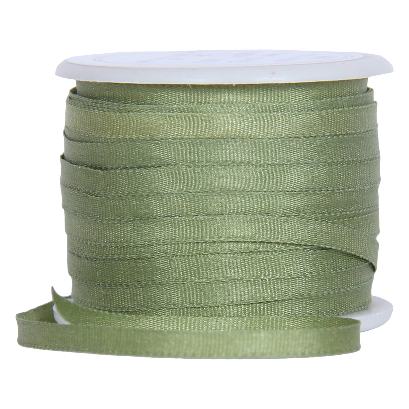 100% Pure Silk Ribbon by Threadart - 2mm Sage Green - No. 633 - 3 Sizes ...