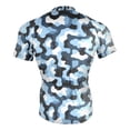 thumbnail image 4 of joogoo Blue Pattern Men's Cycling Jerseys Mountain Bike Short Sleeve Tops XL, 4 of 7