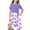 Purple, variant on HOMADLES Summer Kids Girls Dresses Crewneck Soft Stretch, Printed Sundress Pink 5 T