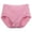 Pink, variant on Matoen Women's Soft Cotton Underwear Ladies High Waisted Full Coverage Panties (Regular & Plus Size)
