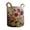 R, variant on AFACUHX Quilted Laundry Basket Large Capacity Foldable Boho Fabric Floral Storage Hamper with Handles for Home Bedroom Bathroom Laundry Room Organization Storage (14" x 18")