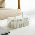 thumbnail image 3 of ACDANC Medicine Storage Box Portable Clear Plastic Storage Container Box with Handle Lock, 3 of 7