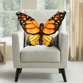 thumbnail image 5 of Stuffed Butterfly Pillow Plush Decoration Throw Pillow Giant Butterfly Stuffed Animal Gift for Women 19.6" x 15.7", Yellow, 5 of 6