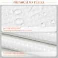 thumbnail image 4 of Cortina de ducha Barossa Design Waffle Weave blanca 180 x 180 cm, 4 of 7