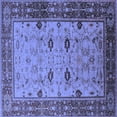 thumbnail image 1 of Ahgly Company Indoor Square Oriental Blue Traditional Area Rugs, 7' Square, 1 of 4