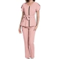thumbnail image 5 of Nursing Scrubs Sets Accessories Nurse Tops Pants Set for Female Workers SPA XS Size Light Pink, 5 of 8
