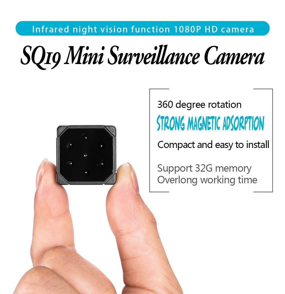Mini Wireless Hidden Spy Camera 1080P HD for Home Surveillance
