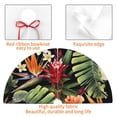 thumbnail image 6 of Kll 36" Christmas Tree Skirt Watercolor Tropical Flowers Xmas Tree Skirts Mat For New Year Xmas Holiday Party Indoor Outdoor Home Decoration, 6 of 9