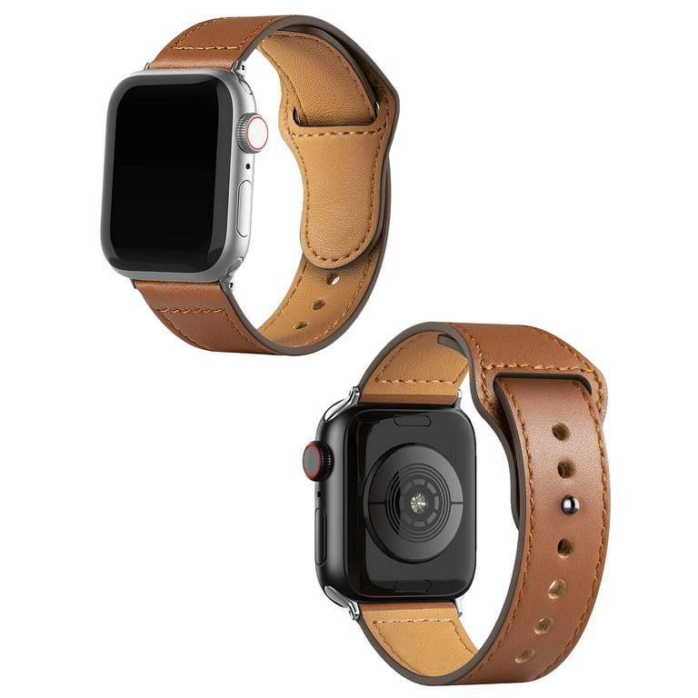 Bracelet Apple Watch Series Ultra 2/Ultra/9/8/7/SE/6/5/4/3/2/1 en Cuir  Premium - 45mm/44mm/42mm