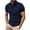 Navy, variant on lmcalzta Mens T Shirts Summer 2025 Fashion Short Sleeve Casual Button Tops Solid Color Basic Tees for Golf Casual