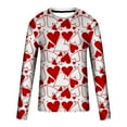 thumbnail image 4 of fartey Men Plus Size Valentine's Day Shirt Funny 2025 Love Heart Printed Long Sleeve Blouse Lightweight Soft Crewneck Dressy Workout Tops for Gifts, S-5XL, 4 of 5