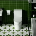 thumbnail image 5 of Resenkos Toilet, Tall Toilet,1.28 GPF Side-Single-flush One Piece Toilet, 1000 Gram Map Flushing Score Toilet, Gloss White, 5 of 15