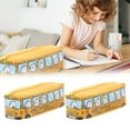thumbnail image 2 of Fall Decor Creative Student Stationery Small Animal Buses Pen Bag Public Canvas Stationery Box, 2 of 7
