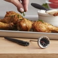 thumbnail image 6 of Taylor Pro Series Analog Instant Read Thermometer – 5" Stem, NSF Stainless Steel Dial Gauge with Pocket Clip, 120°F to 220°F Temperature Range for Meat, Grill & Baking Use (Black), 6 of 9