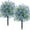 Blue, variant on 2-Pack 23.62" Artificial Blue Flower Ball Topiary with Ground Stake - UV-Resistant & Odor-Free, Outdoor Decor for Garden, Patio & Yard Landscaping Seasonal Display