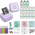 thumbnail image 1 of Sticker Printer Print Pods Mini Printer with Rolls Sticky Papers Portable Sticker Maker Machine Thermal Label Maker Thermanote Phone Labeller for Photos Pictures Notes Graphics B, 1 of 9