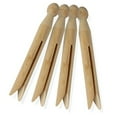 thumbnail image 1 of Honey-Can-Do Round Wooden Clothespins, 100 Pack, 1 of 4
