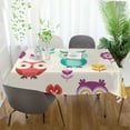 thumbnail image 6 of GZHJMY Owl Tablecloth, Rectangle Waterproof Washable Polyester Table Cover for Picnic Dinner Holiday Party Decor, 54 x 72 Inch, 6 of 7