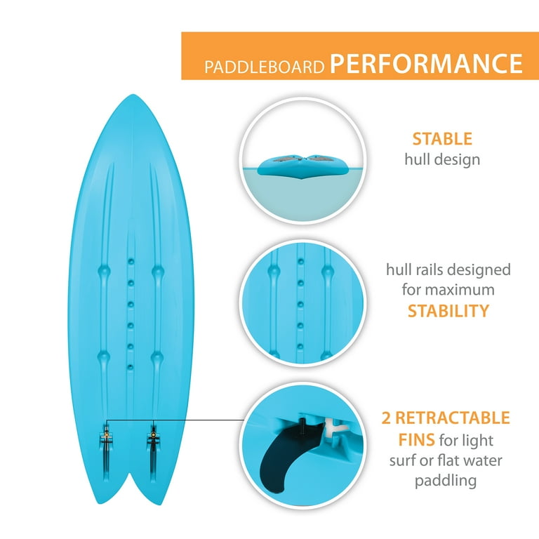 Lifetime paddle board deals fins