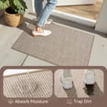 thumbnail image 4 of FEELHOME Door Mats for Inside 24"x47" Non Slip Rubber Welcome Mat for Inside Low-Profile Dirt Trapper Indoor Door Mats for Entryway Absorbent Washable Entry Rug Floor Mats Beige, 4 of 10