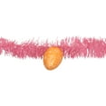thumbnail image 6 of Northlight 25' x 1.25" Unlit Pink Glittered Easter Egg Spring Tinsel Garland, 6 of 6