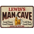 thumbnail image 1 of LEWIS'S Man Cave Sign 12 x 18 Matte Finish Metal 112180011183, 1 of 1