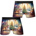 thumbnail image 3 of Merry Christmas Ragdoll Santa Hat Xmas Tree Winter Holiday All Over Print Boxer Briefs Underwear for Men Dad Cat Lover Kitten Owner Gifts Idea - 01013, 3 of 6