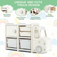 thumbnail image 6 of Infans Kids Toy Storage Organizer Toddler Playroom Furniture w/ Plastic Bins Cabinet, 6 of 7
