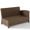 thumbnail image 5 of Crosley Furniture Bradenton Fabric Right Arm Patio Loveseat in Brown and Navy, 5 of 9