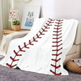 thumbnail image 3 of Miyuadkai Blanket Baseball Blanket Gifts Flannel Sports Blankets Lightweight Fleece Soft Throw Blanket for Kids Couch and Bed Room Decor, 3 of 5