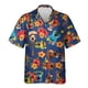 thumbnail image 4 of Camisa hawaiana con estampado 3D de ukelele para hombre, camisas hawaianas con patrón de instrumento musical, blusas holgadas de verano, blusas con solapa de calle, 4 of 4