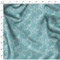 thumbnail image 4 of Soimoi Japan Crepe Satin Green Fabric By the Yard - 54 Inch Wide - Leaves Pattern Fabric - Botanical and Elegant Designs for Various Uses Printed Fabric, 4 of 6