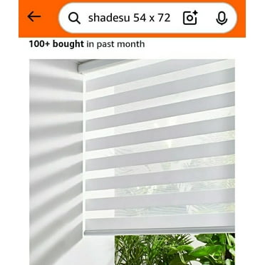 Shadesu 54 X 72 Size Zebra Shades for Windows
