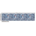 thumbnail image 2 of Jacobean Upholstery Fabric by the Yard, Spring Themed Floral Damask with Petals Oriental Motif on Stripes, Decorative Fabric for DIY and Home Accents, 1 Yard, Slate Blue Multicolor by Ambesonne, 2 of 4