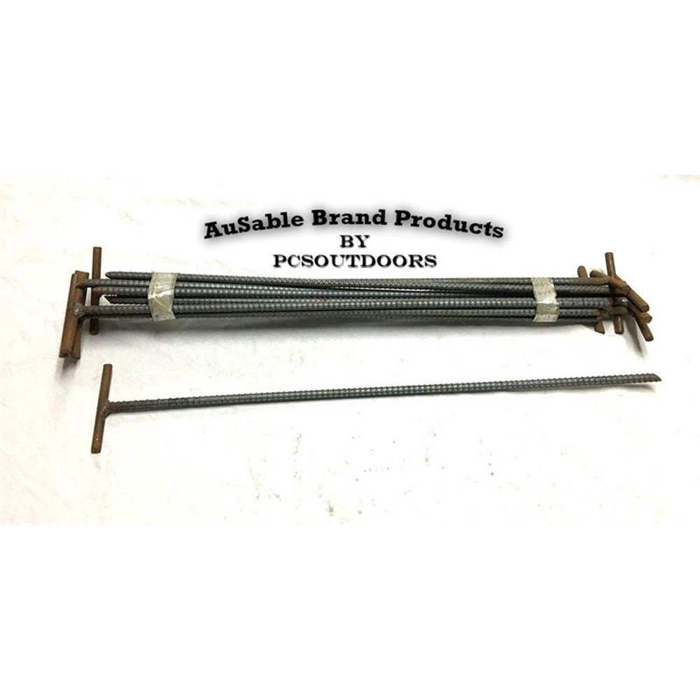 AuSable Brand 24" X 1/2" TBar Trap Stakes (Dozen)