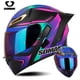 thumbnail image 2 of Casco integral de motocicleta SOMAN para calle, mejorado, con certificación DOT, SM955S, con lentes dobles de colores y casco descubierto para hombres y mujeres, 2 of 5