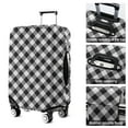 thumbnail image 5 of Black White Checkerboard Checkered Pattern Luggage Cover Fashion Suitcase Cover Baggage Covers Fit 25-28 Inch Luggage (Go Travel), 5 of 5