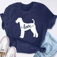 thumbnail image 6 of EcoLoom Airedale Terrier Dog Love Short Sleeve Unisex T Shirt Navy-L, 6 of 6