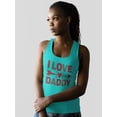 thumbnail image 2 of I Love Daddy Heart And Arrow Racerback Tank Women -Image by Shutterstock, Female Large, 2 of 4