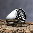 thumbnail image 3 of K-KED Men's The Praying Hands Signet Ring Stainless Steel Gothic Biker Cool Punk Ring-12, 3 of 6