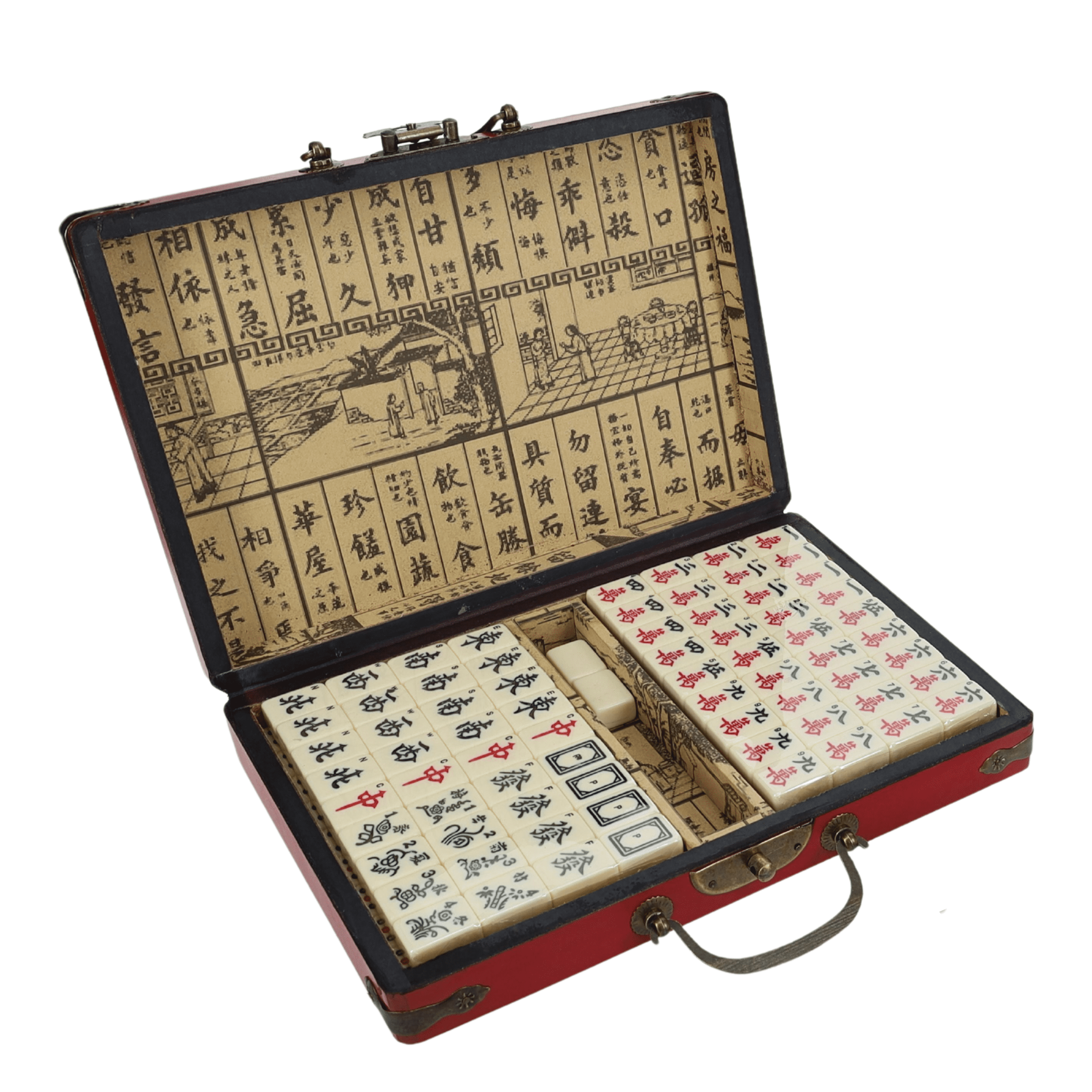 WE Games Traditional Chinese Mahjong Set Travel Size