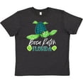 thumbnail image 3 of Inktastic Boca Raton, Florida Happy Sea Turtle Youth T-Shirt, 3 of 5
