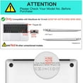 thumbnail image 2 of Mosiso Case for MacBook Air 13 inch 2022 2021 2020 2019 2018 Release A2337 M1 A2179 A1932 Retina Display Touch ID, Plastic Hard Shell Case & Keyboard Cover Skin, 2 of 6