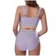 thumbnail image 5 of Traje de baño de moda para mujer, conjuntos de bikini de cintura alta, dos piezas, traje de baño con nudo recortado, traje de baño de nailon para mujer, 5 of 8