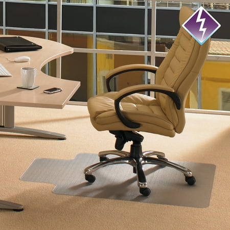 Floortex Computex Advantagemat 36 x 48 Chair Mat for Standard Pile Carpet, Rectangular with Lip