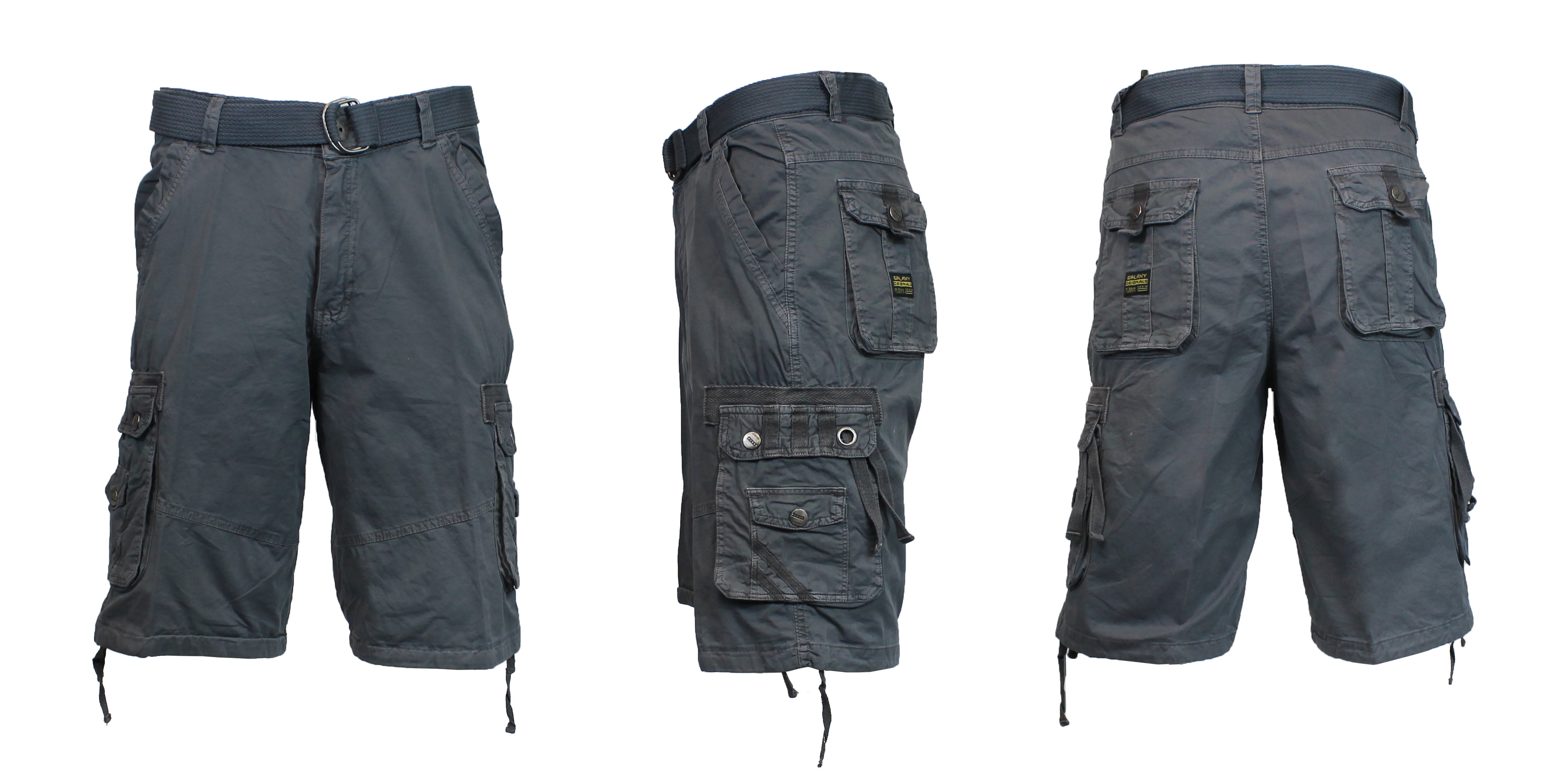 Mens' Belted Cargo Shorts